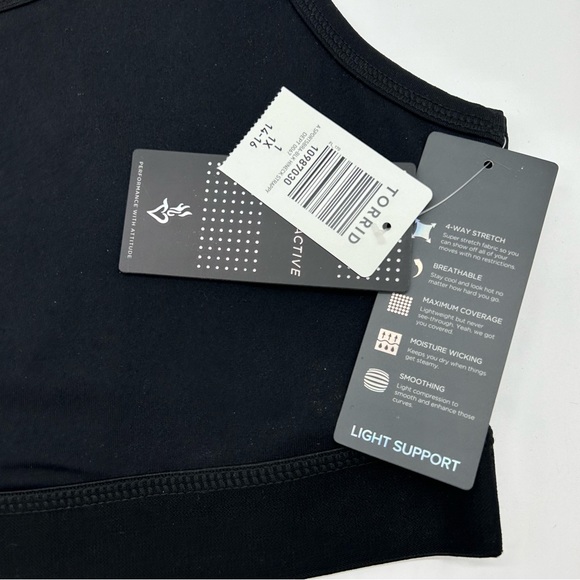 Torrid Plus Size Women’s Mesh Back Active Wicking Sports Bra Size 1X - Picture 10 of 11